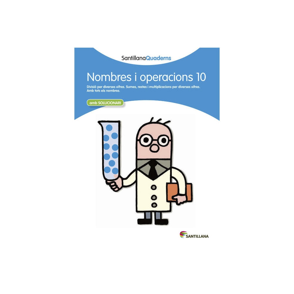 Nombres i operacions 10 amb solucionari santillana quaderns (Tapa blanda)