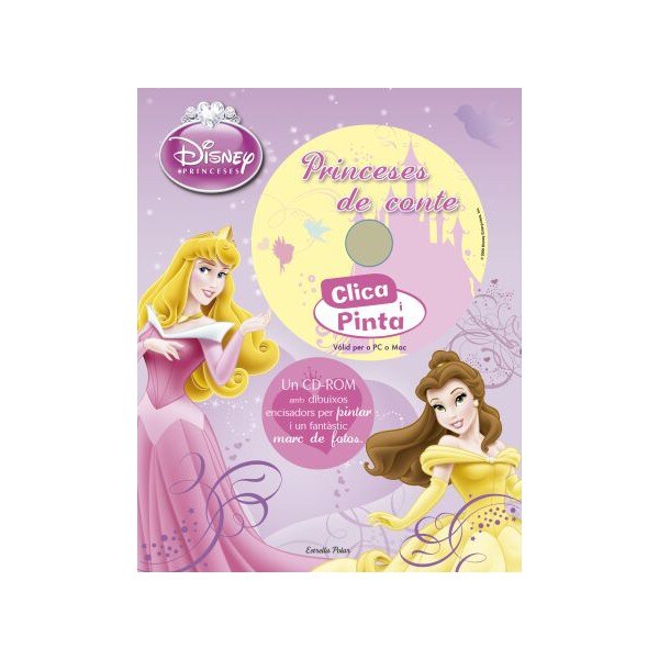 Clica i pinta. Princeses de conte: Un cd-rom amb dibuixos encisadors per pintar i un fantàstic marc de fotos.pdf