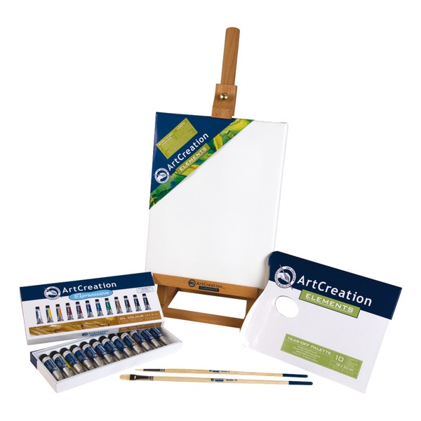 Combi de Pintura Al Oleo y Complementos para Iniciarse En Esta Tecnica Artcreation Multicolor