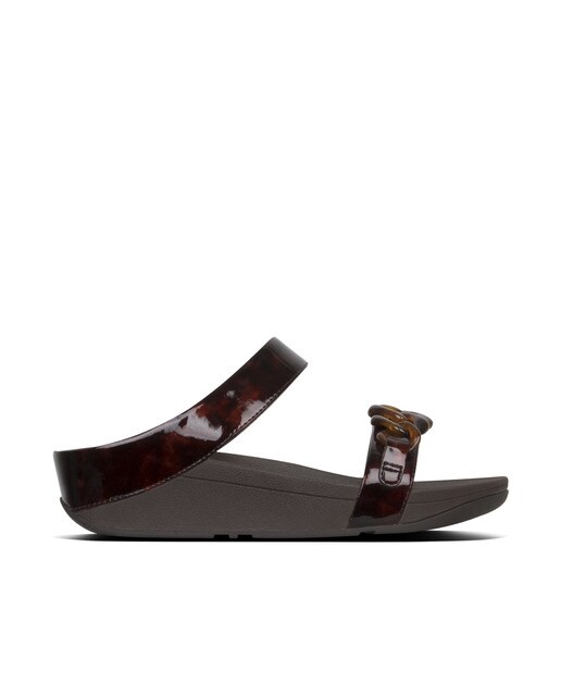 Color Sandalias De Similpiel Fitflop Cuña Marrón Mujer Oscuro 1KlJFc