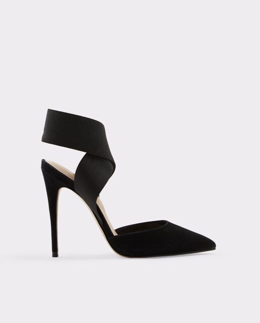 Zapatos Aldo Negro Aguja Salón Mujer Tacón De Con En 80mnwN
