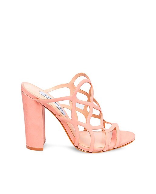 Modelo Mujer Madden Carlita Nobuck Rosa Steve En Sandalias De Tacón KJFlc3T1
