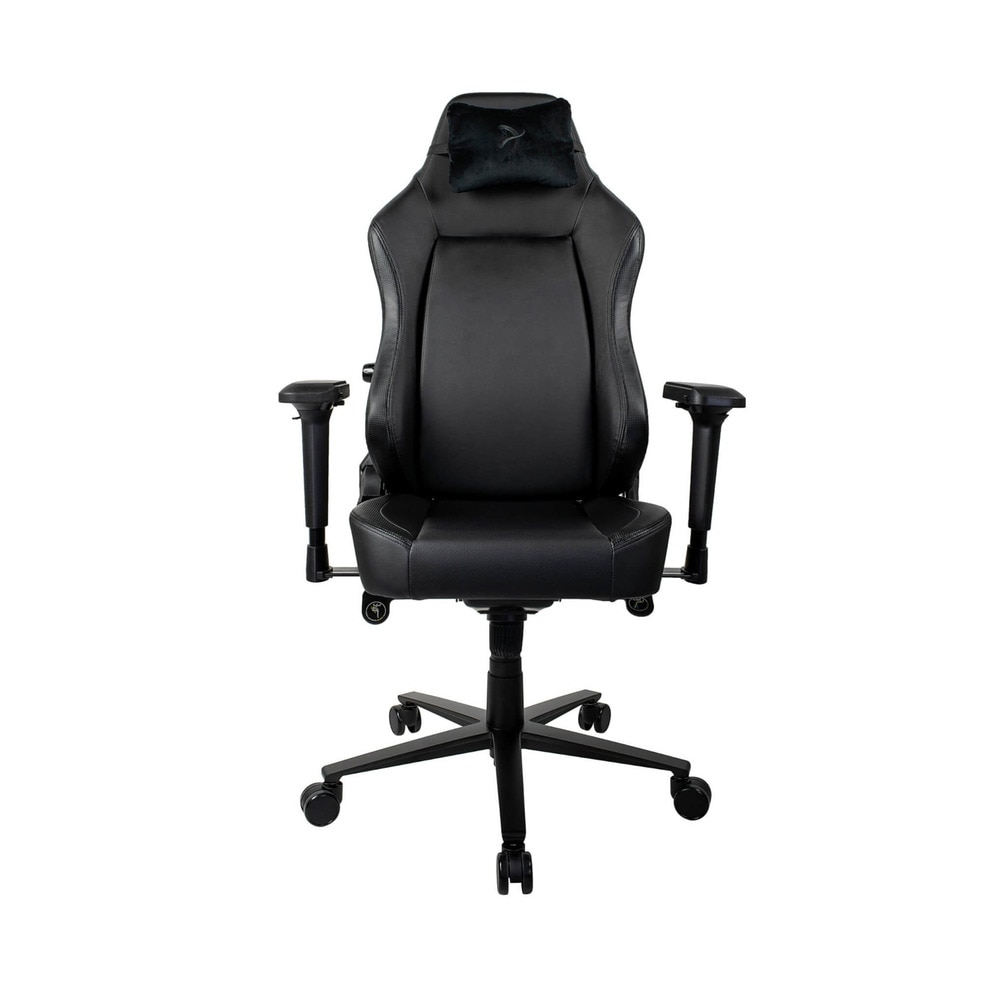 Arozzi - Silla Gaming Arozzi Primo Pu negra y logo negro.