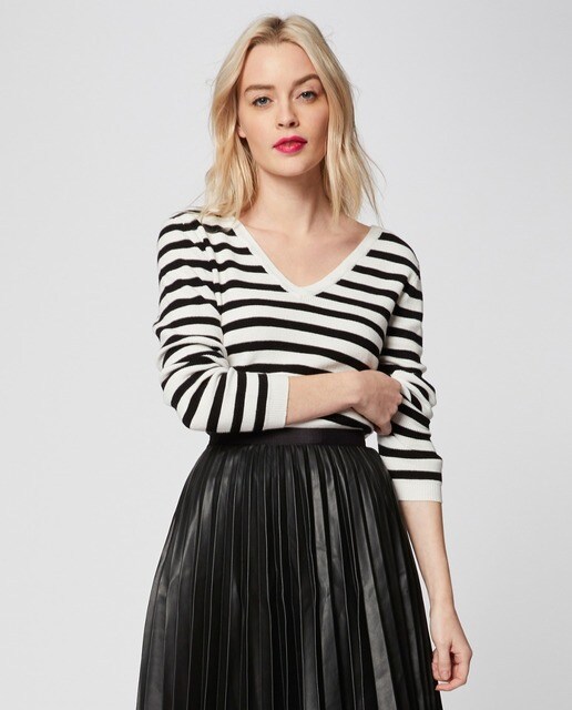 Mujer De La Espal Jersey Con Lazada Morgan Rayas En CoexdrBW