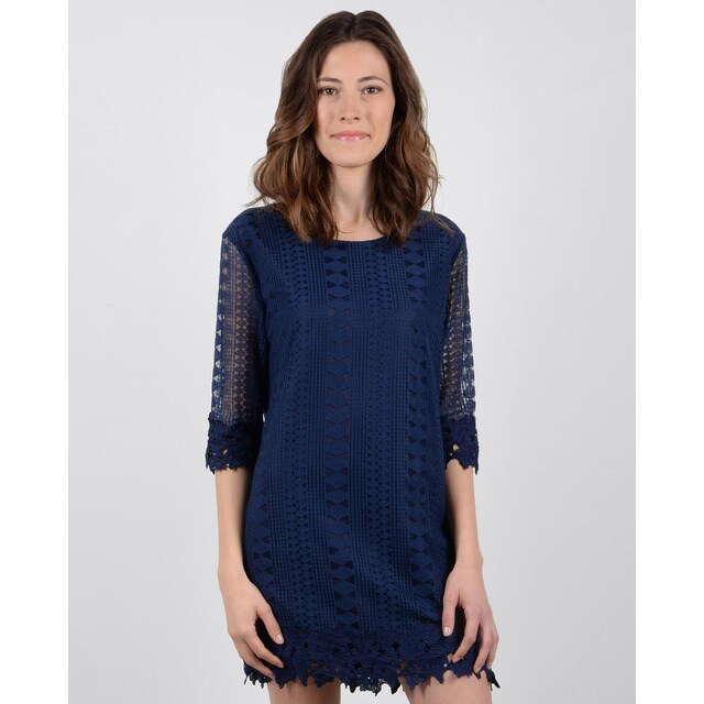 Vestido de mujer Molly Bracken de mangas tres cuartos doblado con ... Vestido de mujer Molly Bracken de mangas tres cuartos doblado con ...