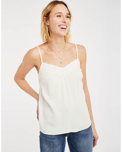 Naf Naf H-Top Camiseta sin Mangas para Mujer