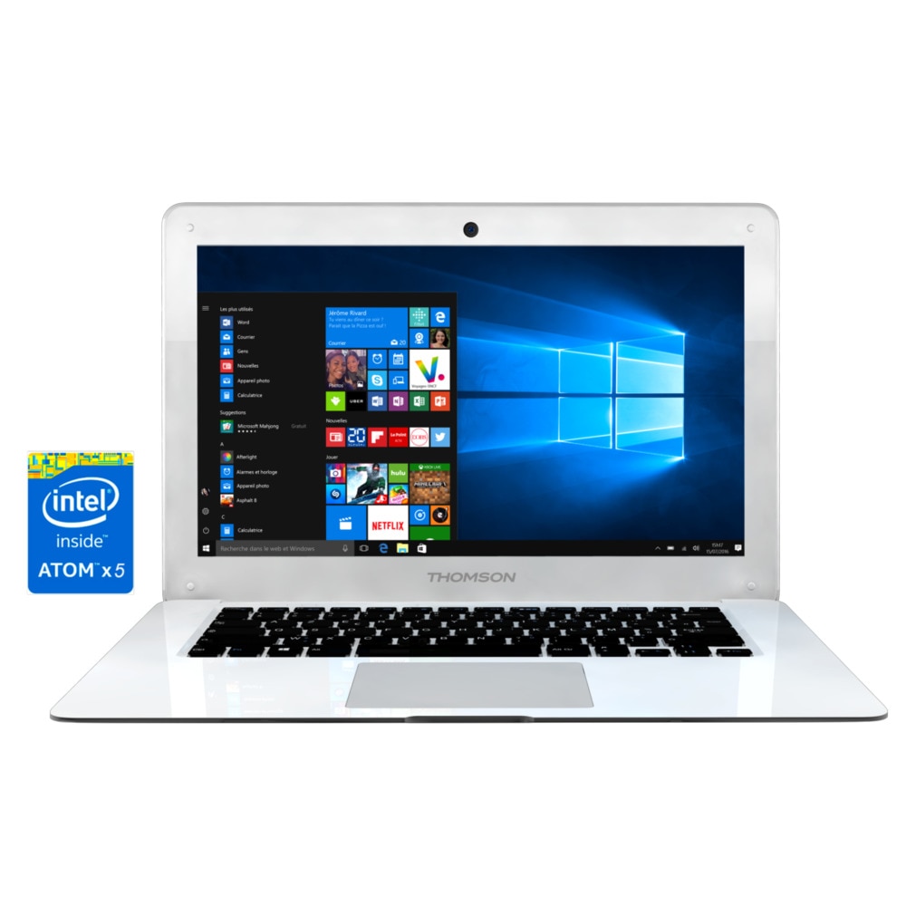 Portátil Thomson Notebook, Atom Z3735G, 1GB, 32GB, 10.1'', Blanco W10