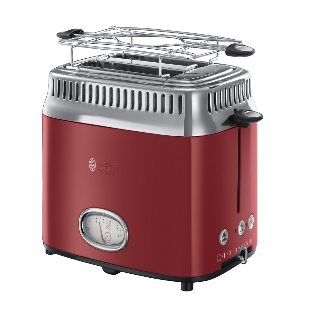 Tostadora Russell Hobbs Retro Rojo para dos rebanadas