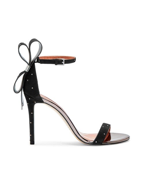 Zandalaa Baker Sandalias Tacón Tbw Negro De Lazo Ted En Mujer Con 0OXPNwnk8