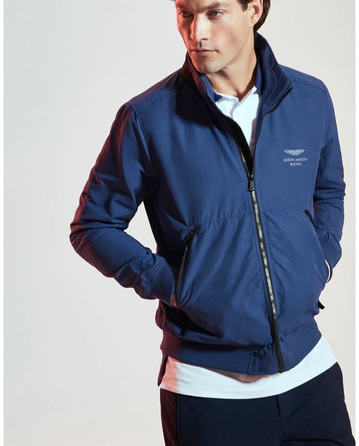 outfit bomber azul hombre