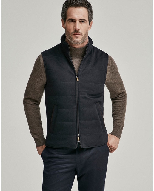 Chaleco de hombre de cashmere en azul marino · Moda · El Corte Inglés