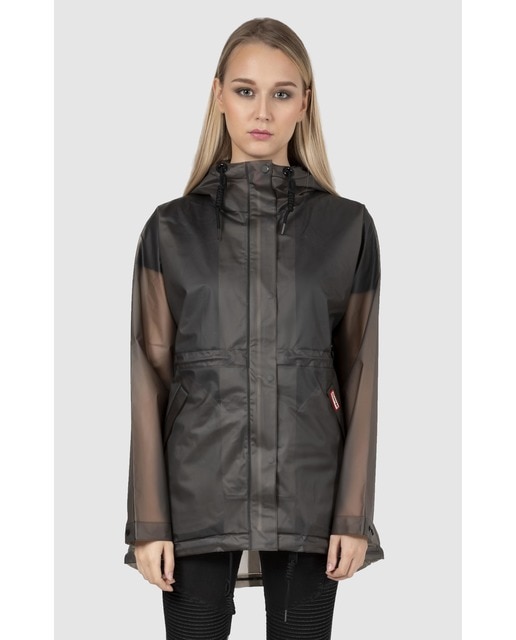 · En Moda Corte Gris Vinilo De Hunter Chubasquero Mujer Inglés El wxfqI7Y