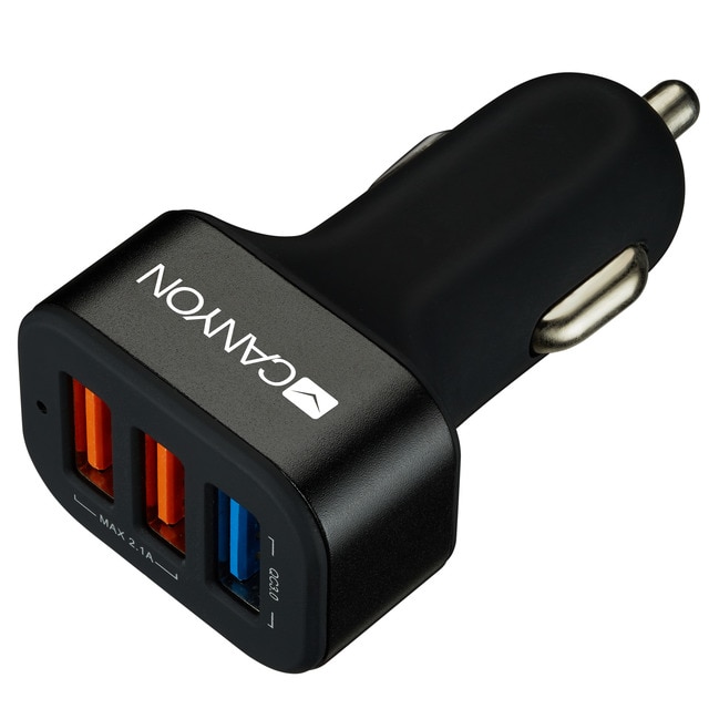 Canyon Cargador rápido para coche 3xUSB 3.0