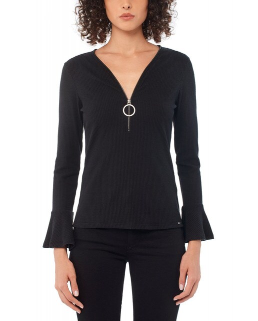 camisas negras mujer el corte ingles