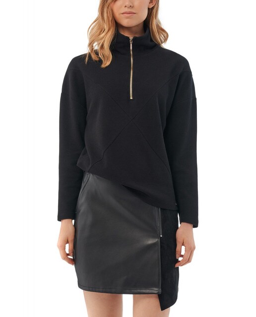 sudadera cuello alto mujer