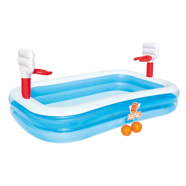 Piscinas Hinchable Infantil Bestway con Canastas Baloncesto Basketball