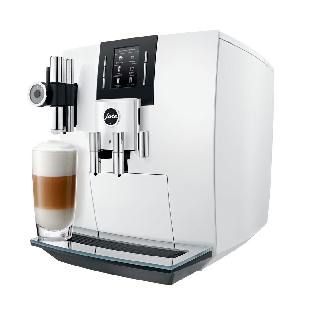 Cafetera Jura J6 piano white 1450w 13 configuraciones bluetooth pantalla independiente espresso blanco 21 l 16 tazas totalmente molinillo integrado 1450 6 15165 15