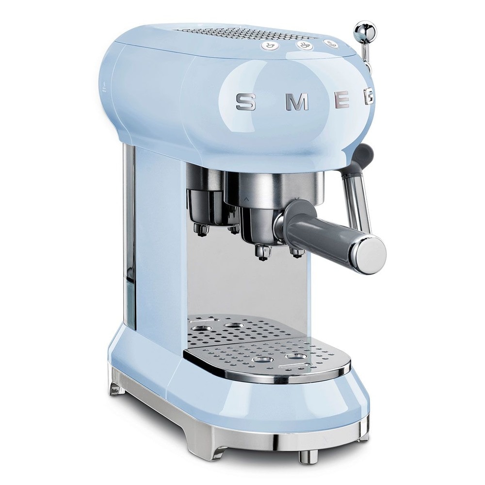 Cafetera espresso manual SMEG ECF01PBEU 50 style azul