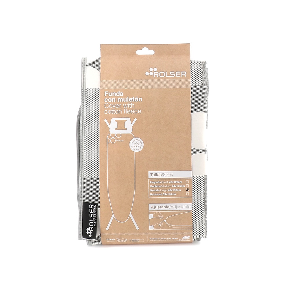 Rolser - Funda tabla de planchar Muleton 130 x 48 Rolser.