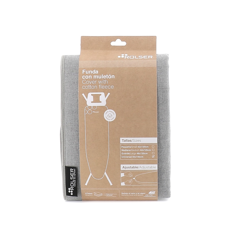 Rolser - Funda tabla de planchar Muleton universal 140 x 55 Rolser.