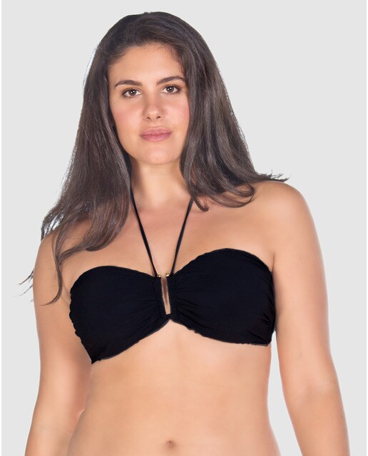 Top de bikini de capacidad liso en color negro · Moda · El Corte Inglés