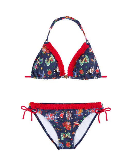 Bikini de niña Dolores Cortés Kids con estampado Tatoo · Moda · El Corte Inglés