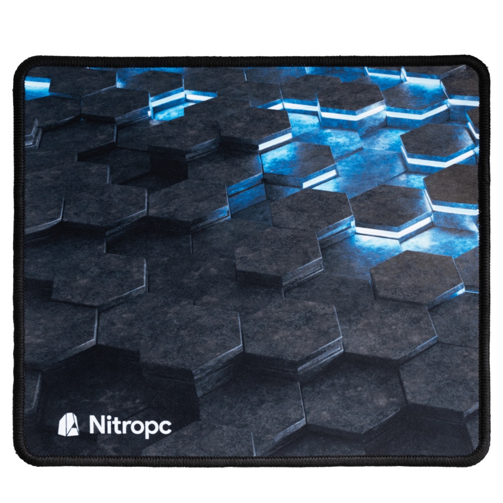 NitroPc - Alfombrilla gaming Nitropc NMP100 de tamaño mediano - 29 x 25 cm.