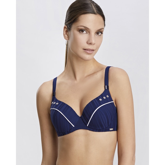 Top de bikini Ory copa básica con banda bajo pecho y aro · Moda · El