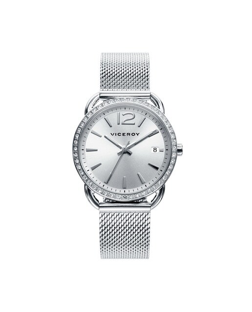 Reloj de mujer Viceroy 3 agujas con calendario y brazalete de acero Reloj de mujer Viceroy 3 agujas con calendario y brazalete de acero
