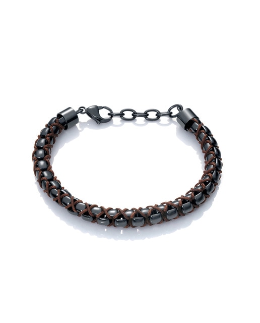 Pulsera De Hombre Viceroy Beat De Acero Y Cordón Marrón · Moda · El ...