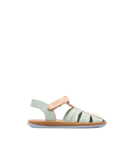 Claro Color Azul De En Bicho Niña Piel Camper Sandalias Vacuna PXiuOkZ