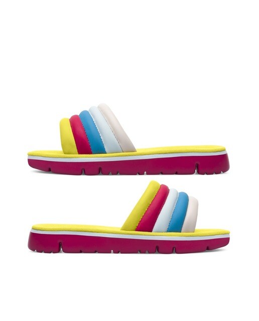 chanclas puma rosa pelo