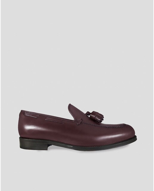 Hombre Piel De Leyva Vestir Burdeos Moda El Zapatos · Color Pyn0v8OmNw