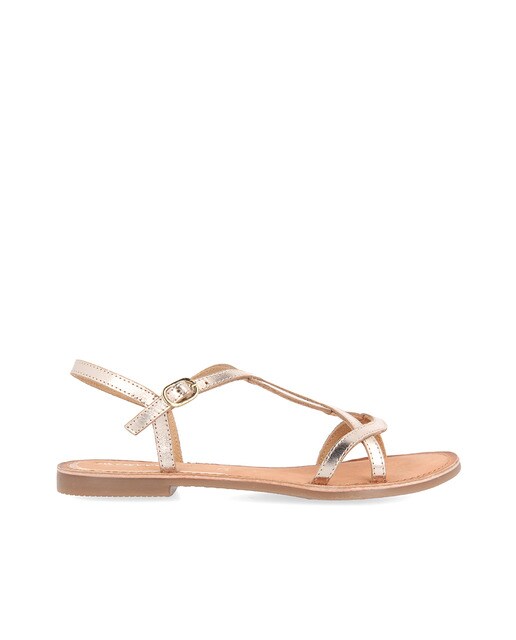Brba1qdx Mujer Sandalias El Color Oro Piel De Gioseppo · Planas Moda E9eWHb2DIY