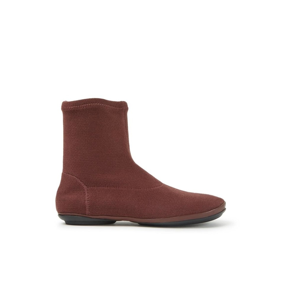 Camper - Botines de mujer elásticos en burdeos.