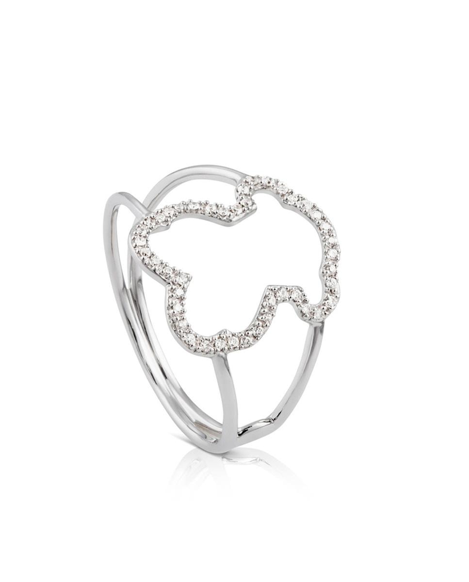 Anillo Tous Silueta en oro blanco y diamantes · Moda · El Corte Inglés Anillo Tous Silueta en oro blanco y diamantes · Moda · El Corte Inglés