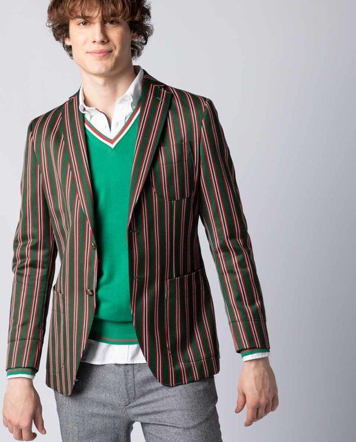 Classic Verde Americana Rojo Y En De Hombre El Ganso Rayas EHW2D9IY