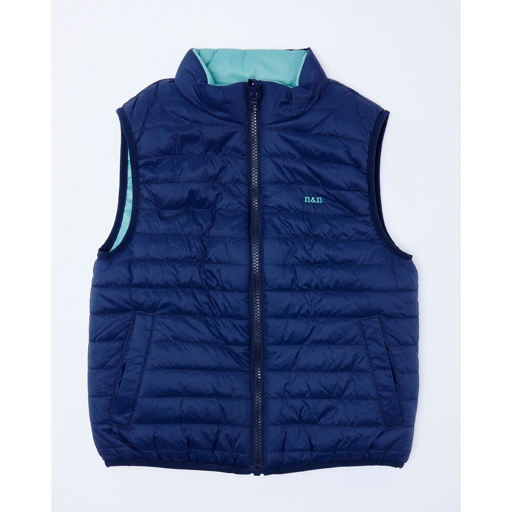 Chaleco de niño Neck and Neck en azul marino de plumas · Moda · El
