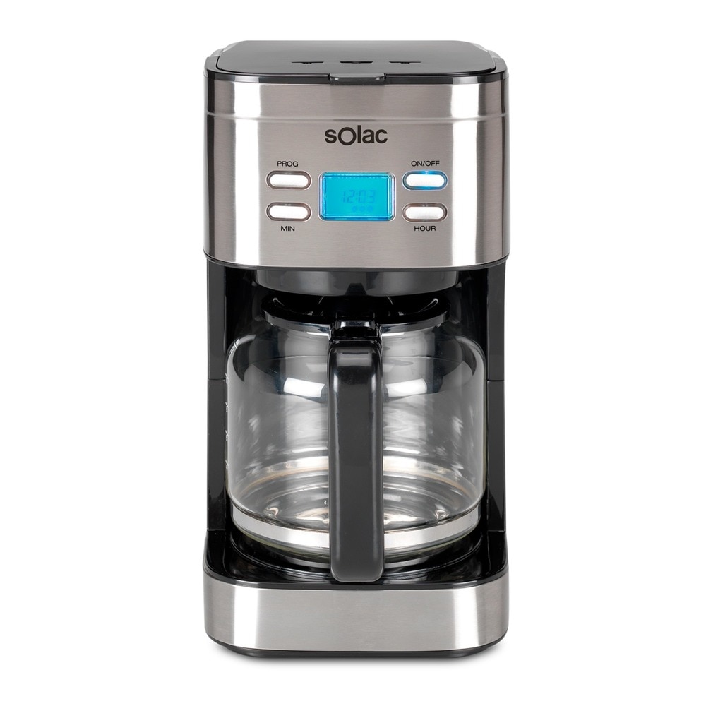 Cafetera de goteo programable Solac Digital Stillo 1000W, 1.5L y pantalla LCD