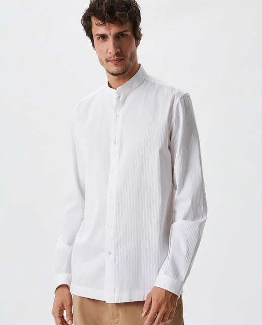 oodji Ultra Hombre Camisa Entallada a Lunares
