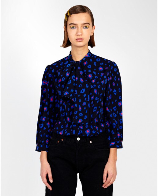 Camisa Kling Raso Animal De Con Mujer Print hrtQsd
