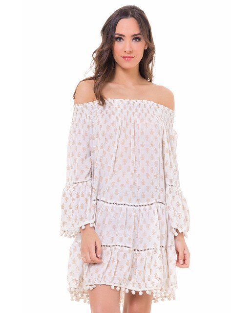 Mujer · Moda El Inglés Corte Vestidos Blancos 0k8OXnwP