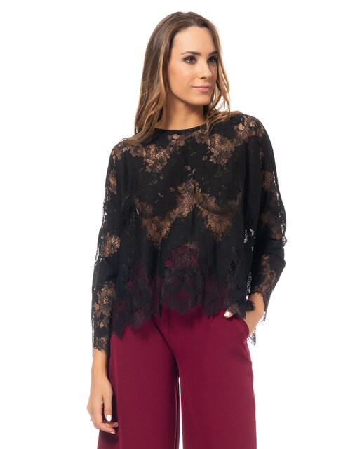 blusas de encaje el corte ingles