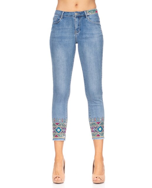 High waist push up slim leggings 3 botones de oro pantalones vaqueros óptica Jeggings