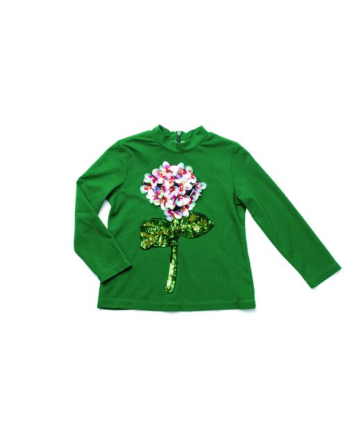 camiseta verde niña