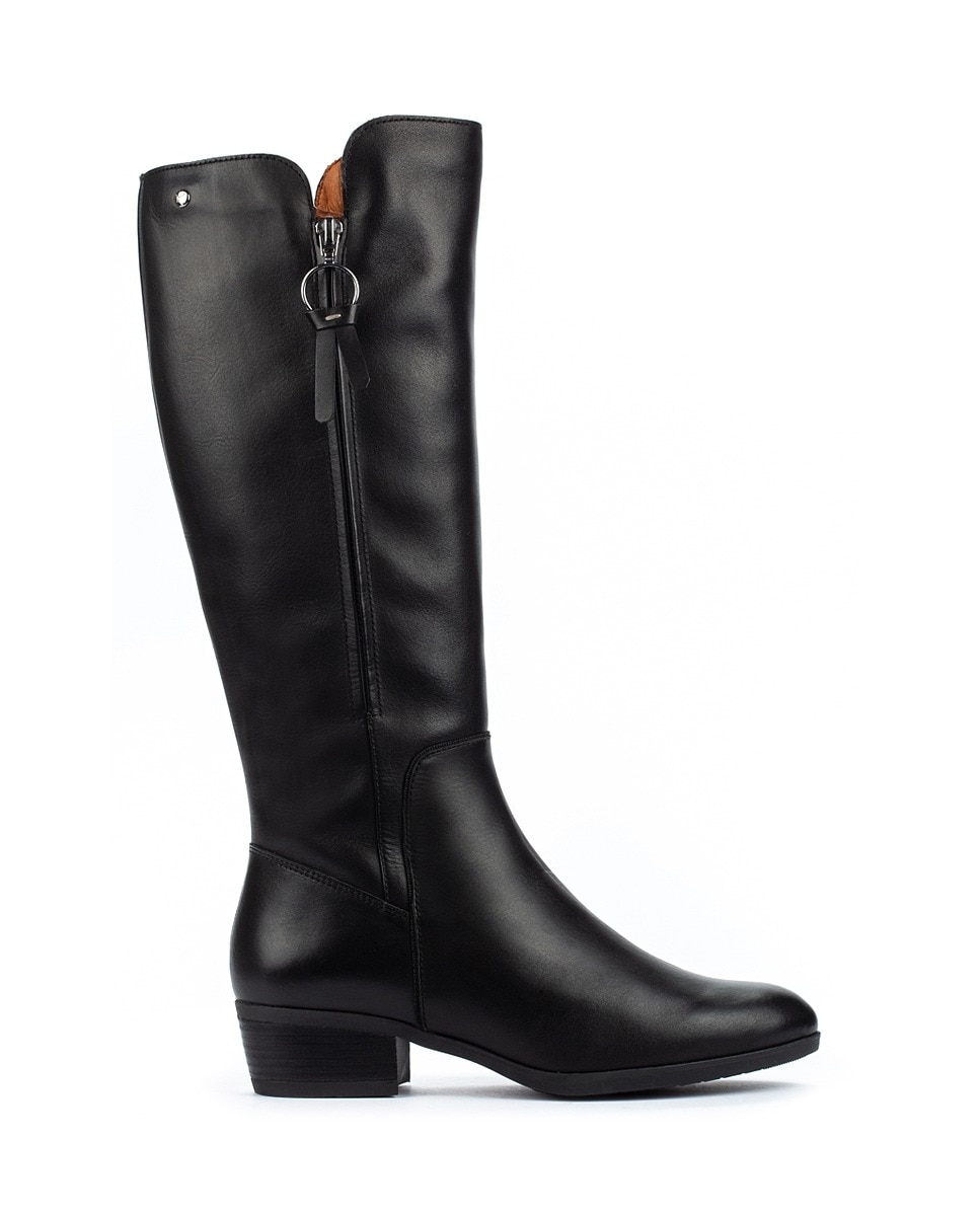 Botas de mujer Pikolinos de piel vacuna con cremallera lateral en negro · Moda · El Corte Inglés