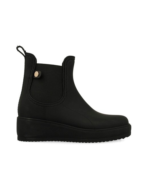 Gioseppo Botines mujer negros estilo chelsea de de agua gnvIwzg1