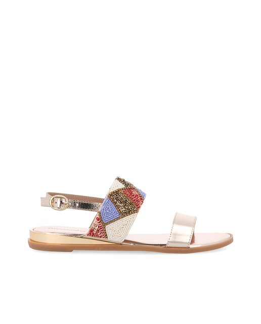 · Moda Gioseppo Oro El Color Planas Piel Sandalias De Mujer tdBsrCxhQ
