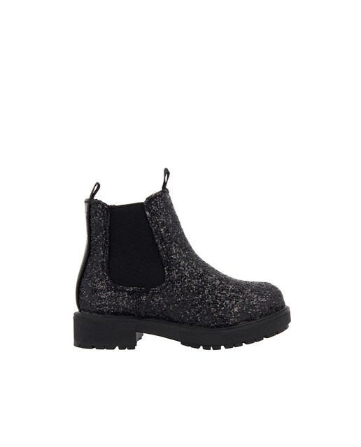 Botas de bebé niña Gioseppo color negro estilo militar con glitter Botas de bebé niña Gioseppo color negro estilo militar con glitter