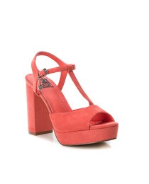 Color Tacón Afelpado De Coral Xti Sandalias Mujer rCWxedBo